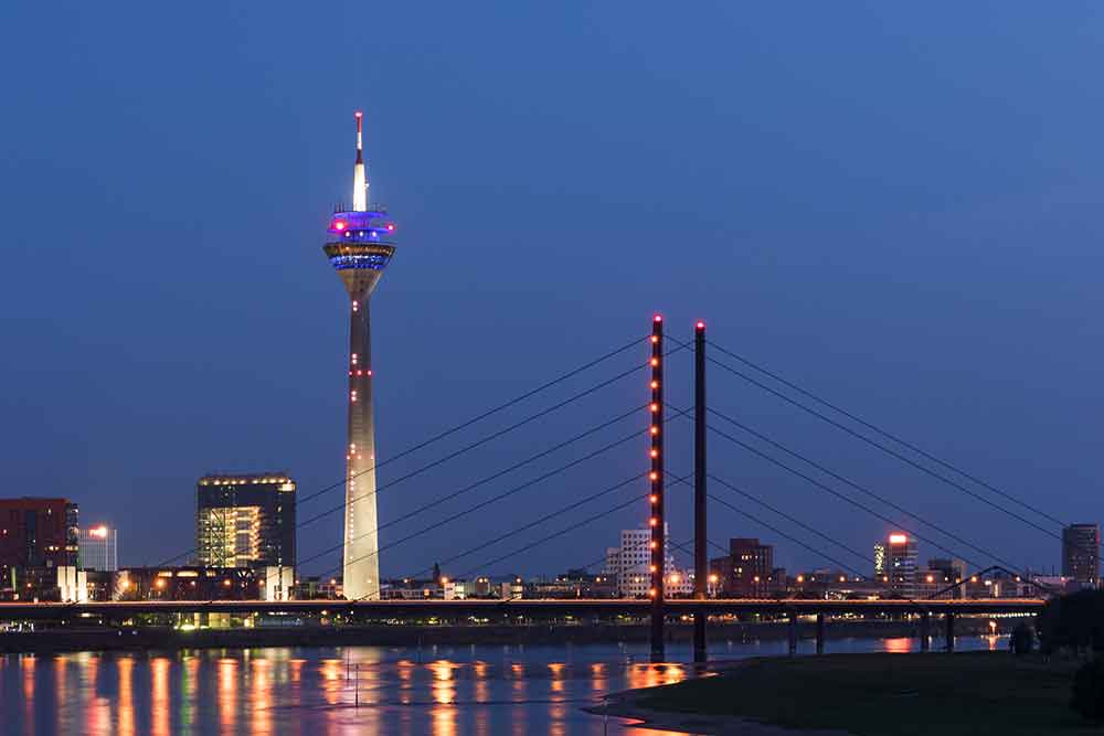 Einkaufstasche Polyester "Skyline Düsseldorf" 